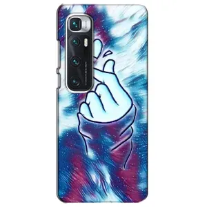 Чехол с принтом для Xiaomi Mi 10 Ultra (AlphaPrint - Знак сердечка) (Радужное сердце)