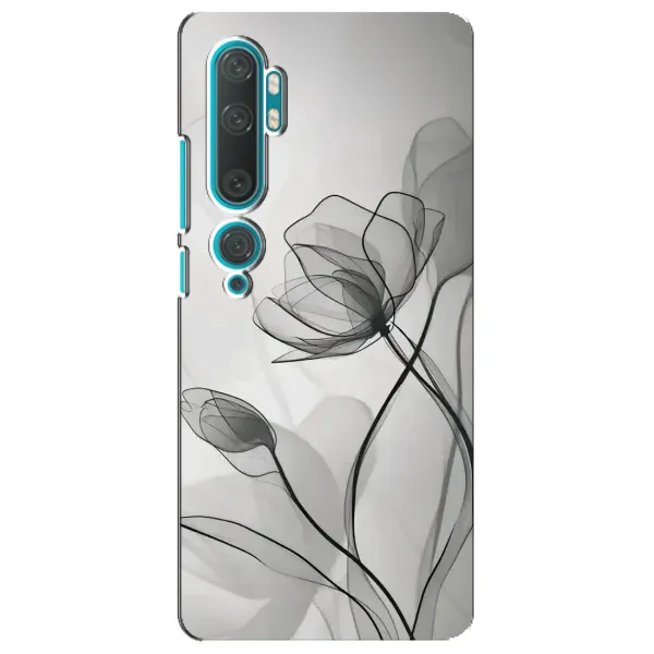 Чехол с принтом «Черные цветы» для Xiaomi Mi 10