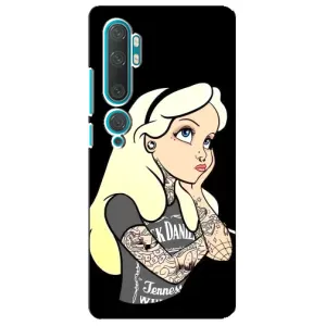 Чехол с печатью для Xiaomi Mi 10 - (Мода) (AlphaPrint) (Девочка в тату)