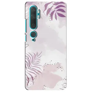 Чохол з квітковим принтом на Ксіомі Мі 10 (Фіолетове листя)