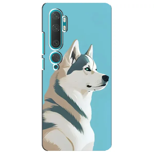 Чехол с принтом «Хаски арт» для Xiaomi Mi 10