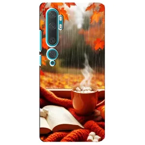 Чохол з унікальним дизайном 'Осінь з кавою' для Xiaomi Mi 10 (Кава і дощ)