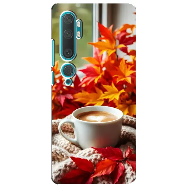 Чохол з принтом «Кава та листя» для Xiaomi Mi 10
