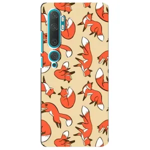 Чехлы с картинкой Лисички для Xiaomi Mi 10 (VPrint) (Лисички)