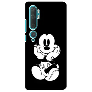 Эксклюзивный чехол для Xiaomi Mi 10 (AlphaPrint - Мультяшные) (Микки на черном)