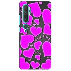 Чехлы для любимой на Ксяоми Ми 10 (VPrint) (Pink hearts)