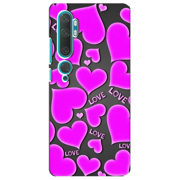 Чехол с принтом «Pink hearts» для Xiaomi Mi 10 Чехол с принтом «Pink hearts» для Xiaomi Mi 10