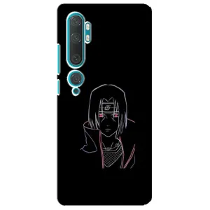 Чехлы на тему: Итачи Учиха для Xiaomi Mi 10 (AlphaPrint) (силуэт Итачи)