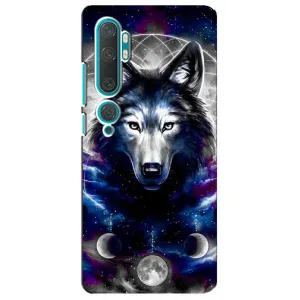 Защитные чехлы для Ксяоми Ми 10 (AlphaPrint) (ХИТ продаж) ВОЛК (Волк)