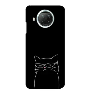 Чохол з принтом «Байдужий кіт» для Xiaomi Mi 10i