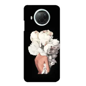 Чехлы (ART) Цветы на Xiaomi Mi 10i (VPrint) (Білі квіти)