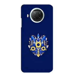 Чохли для Xiaomi Mi 10i Укр. Символіка (AlphaPrint) (Квітковий Герб)