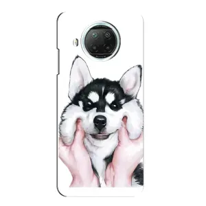 Чохол з Хаскі Xiaomi Mi 10i - (AlphaPrint) (Хаскі улибака)