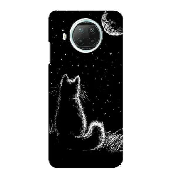 Чехол с принтом «Котик и луна» для Xiaomi Mi 10i