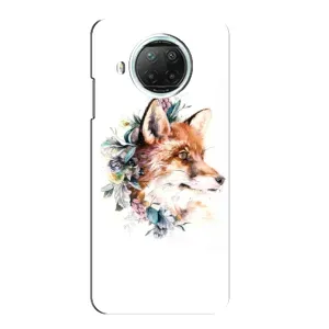 Чохли з картинкою Лисичка для Xiaomi Mi 10i (VPrint) (Лиса в квітах)