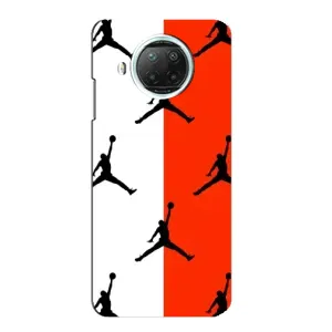 Чехлы для Xiaomi Mi 10i - с картинкой JORDAN (AlphaPrint) (Лого Джордан)