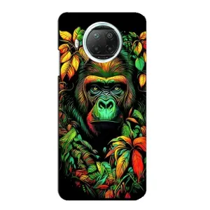 Чохол з Мавпами Xiaomi Mi 10i - (AlphaPrint) (Мавпа в квітах)