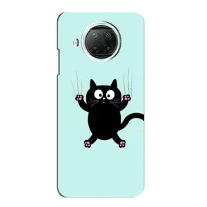 Чохол з принтом для Xiaomi Mi 10i (AlphaPrint) Модні коти (Падаючий кіт)