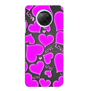 Чехлы для любимой на Мі 10і (VPrint) (Pink hearts)