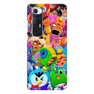 Чехлы Brawl Stars для Xiaomi Mi 10s (AlphaPrint) (Герои Бравл Старс)