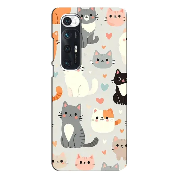 Чехол с принтом «Коллаж котов» для Xiaomi Mi 10s