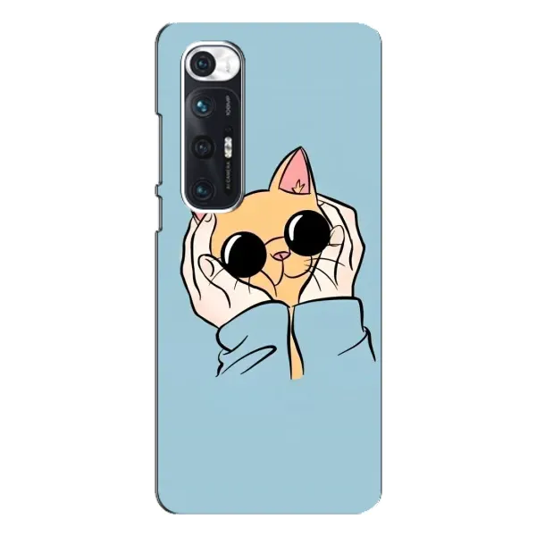 Чехол с принтом «Котик в очках» для Xiaomi Mi 10s