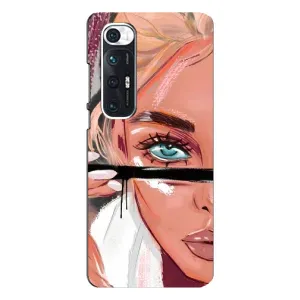 Чехол с печатью для Xiaomi Mi 10s - (Мода) (AlphaPrint) (Макияж)