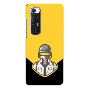 Чехол PUBG для Сяоми Ми 10с (AlphaPrint) (Пабг в шлеме)