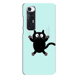 Чехол с принтом для Xiaomi Mi 10s (AlphaPrint) Модные коты (Падающий кот)