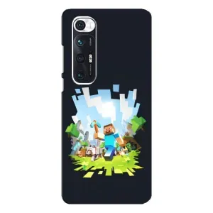 Чехол Майнкрафт на Xiaomi Mi 10s (AlphaPrint) Minecraft (персонажи Minecraft)