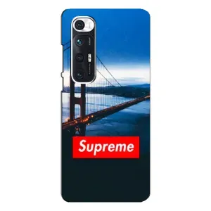 Чехол для Xiaomi Mi 10s с картинкой Supreme (AlphaPrint) (Стиль Supreme)