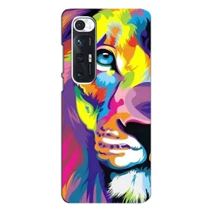 Чехол со Львом для Xiaomi Mi 10s (VPrint) (Яркий Лев)