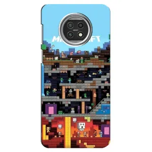 Чехол Майнкрафт на Xiaomi Mi 10t Lite (AlphaPrint) Minecraft (фон Minecraft)