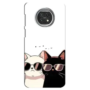 Чехол с рисунком кот на Xiaomi Mi 10t Lite (Коты в очках)