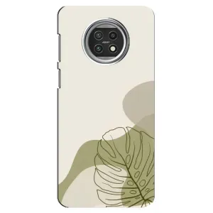 Силконовий чохол з принтом в квітах на Xiaomi Mi 10t Lite (Зелена монстера дизайн)