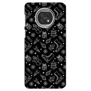 Новогодние, Праздничные Чехлы для Xiaomi Mi 10t Lite - 2024 год (Новогодний фон)