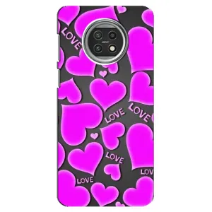 Чехлы для любимой на Ксяоми Ми 10Т Лайт (VPrint) (Pink hearts)