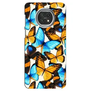 Чехол с принтом для Ксяоми Ми 10Т Лайт - (Прикольные) (AlphaPrint) (Яркие бабочки)