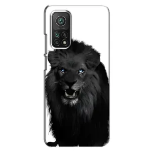 Чехлы с картинками животных Xiaomi Mi 10T Pro (Черный ЛЕВ)
