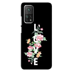 Чехлы для любимой на Сяомі Мі 10Т Про (VPrint) (Квіти LOVE)