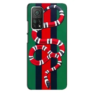 Чохли  GUCCI для Сяомі Мі 10Т Про (AlphaPrint) (Gucci змія)