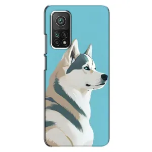 Чехол с Хаски для Xiaomi Mi 10T Pro - (AlphaPrint) (Хаски арт)
