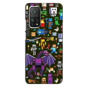 Чохол Майнкрафт на Xiaomi Mi 10T Pro (AlphaPrint) Minecraft (Колаж Майнкрафт)