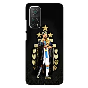 Чехлы для Xiaomi Mi 10T Pro (Leo чемпион) (AlphaPrint) (Месси Король)
