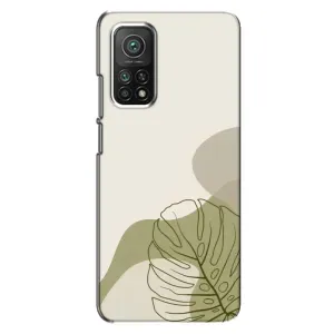 Силконовий чохол з принтом в квітах на Xiaomi Mi 10T Pro (Зелена монстера дизайн)