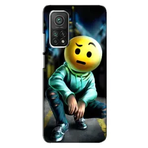 Чехол для Ксяоми Ми 10т Про - (AlphaPrint) с печатью (ТОП продаж) (Парень смайл)