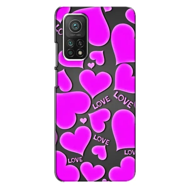 Чехол с принтом «Pink hearts» для Xiaomi Mi 10T Pro Чехол с принтом «Pink hearts» для Xiaomi Mi 10T Pro