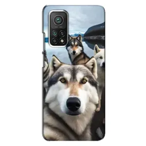 Чехол с Хаски для Xiaomi Mi 10T Pro - (AlphaPrint) (Селфи ХАски)
