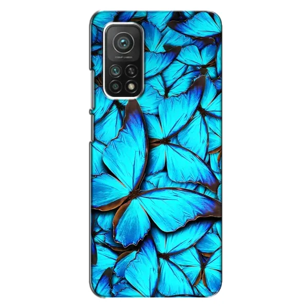 Чохол з принтом «Сині метелики» для Xiaomi Mi 10T Pro