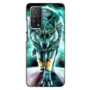 Защитные чехлы для Ксяоми Ми 10т Про (AlphaPrint) (ХИТ продаж) ВОЛК